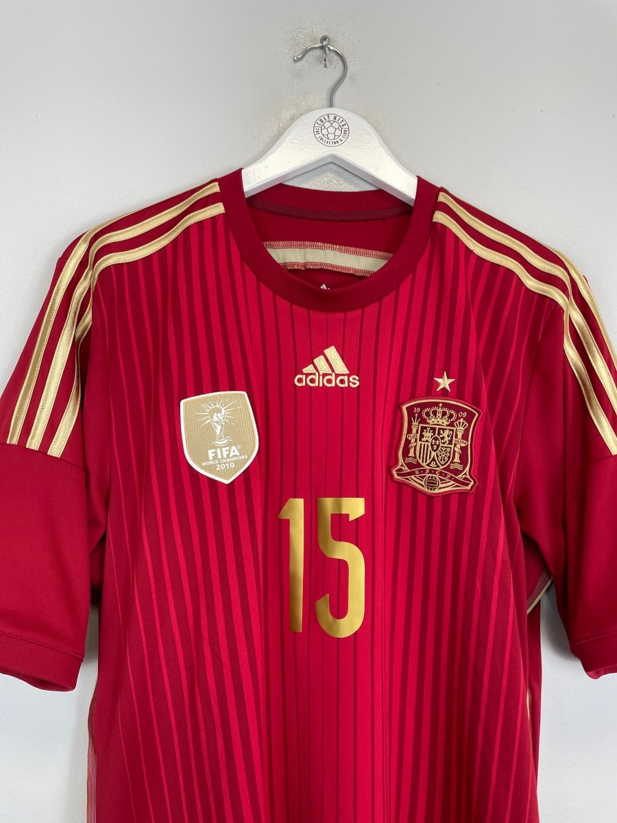 2014/15 SPAIN RAMOS 15 HOME SHIRT (L) ADIDAS - Cult Kits - Large - Buy Vintage Football Shirts, Authentic Retro Football Shirts For Sale, Classic Football Shirts & Soccer Jersey