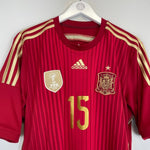 2014/15 SPAIN RAMOS 15 HOME SHIRT (L) ADIDAS - Cult Kits - Large - Buy Vintage Football Shirts, Authentic Retro Football Shirts For Sale, Classic Football Shirts & Soccer Jersey