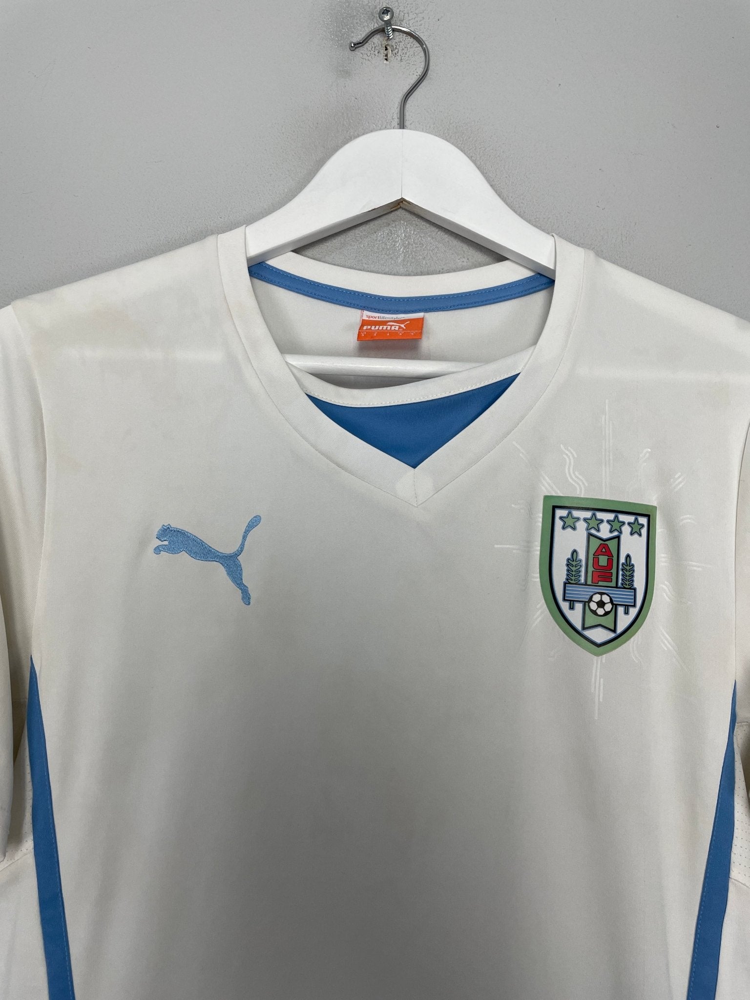 Shop 2014/15 URUGUAY AWAY SHIRT (S) PUMA, classic football shirts, vintage football shirts & retro soccer jerseys at Cult Kits