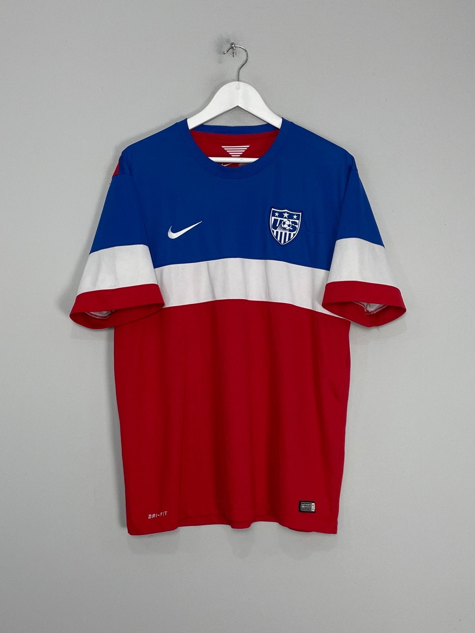 Shop 2014/15 USA AWAY SHIRT (XL) NIKE, classic football shirts, vintage football shirts & retro soccer jerseys at Cult Kits