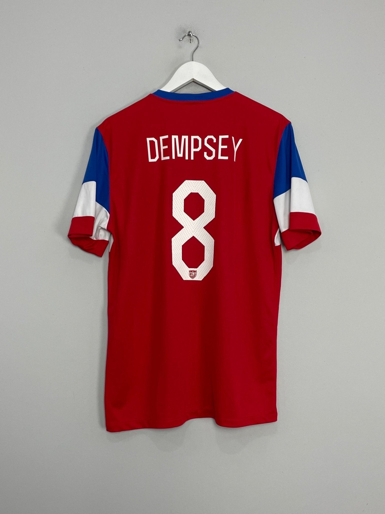 Shop 2014/15 USA DEMPSEY #8 AWAY SHIRT (L) NIKE, classic football shirts, vintage football shirts & retro soccer jerseys at Cult Kits