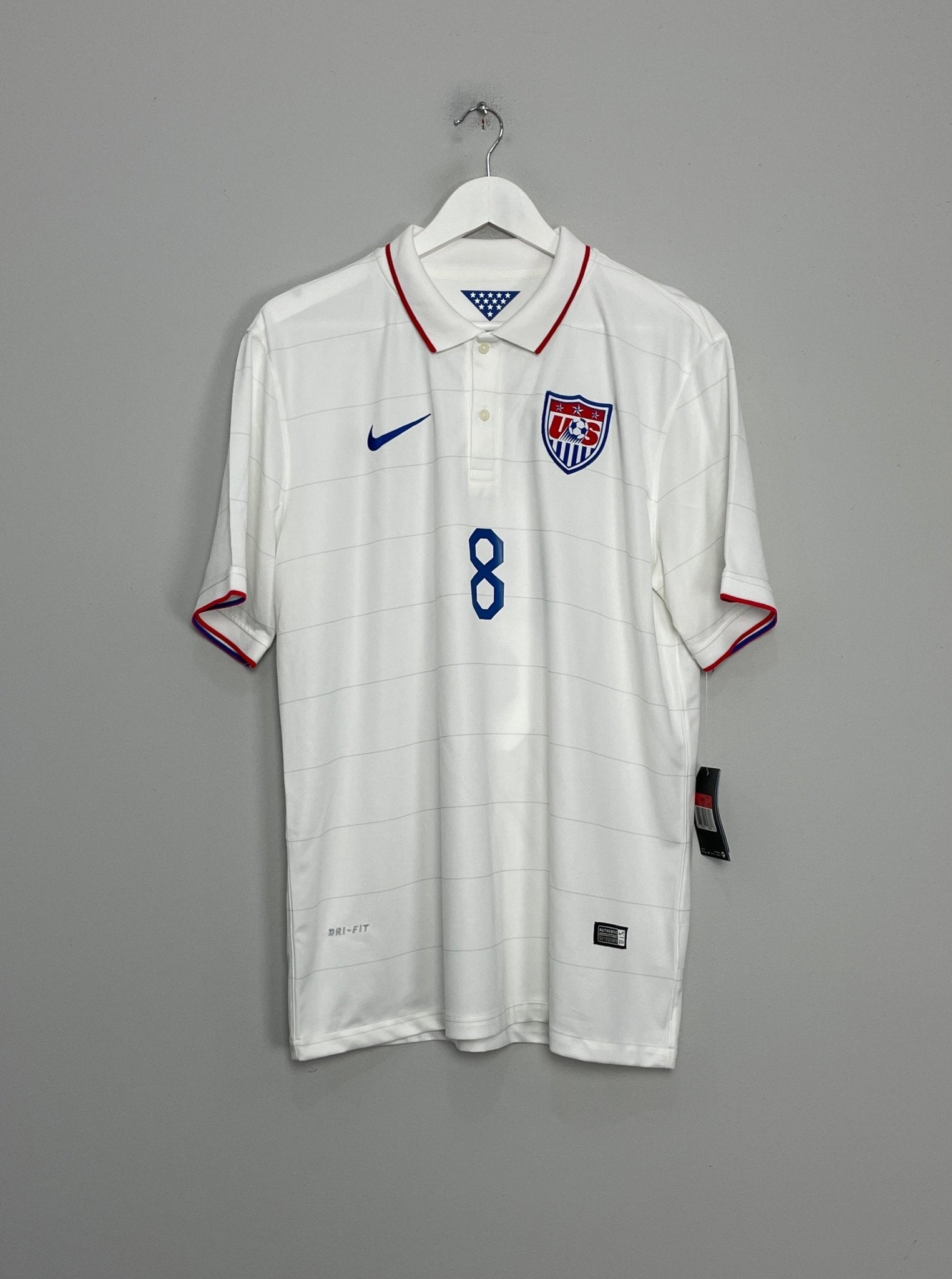 Shop 2014/15 USA DEMPSEY #8 *BNWT* HOME SHIRT (L) NIKE, classic football shirts, vintage football shirts & retro soccer jerseys at Cult Kits
