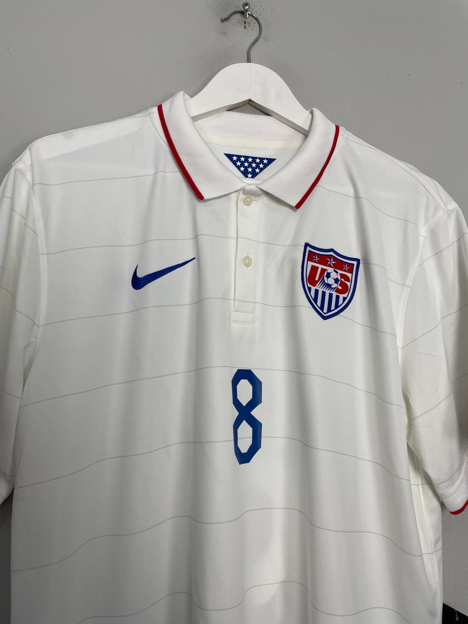 Shop 2014/15 USA DEMPSEY #8 *BNWT* HOME SHIRT (L) NIKE, classic football shirts, vintage football shirts & retro soccer jerseys at Cult Kits