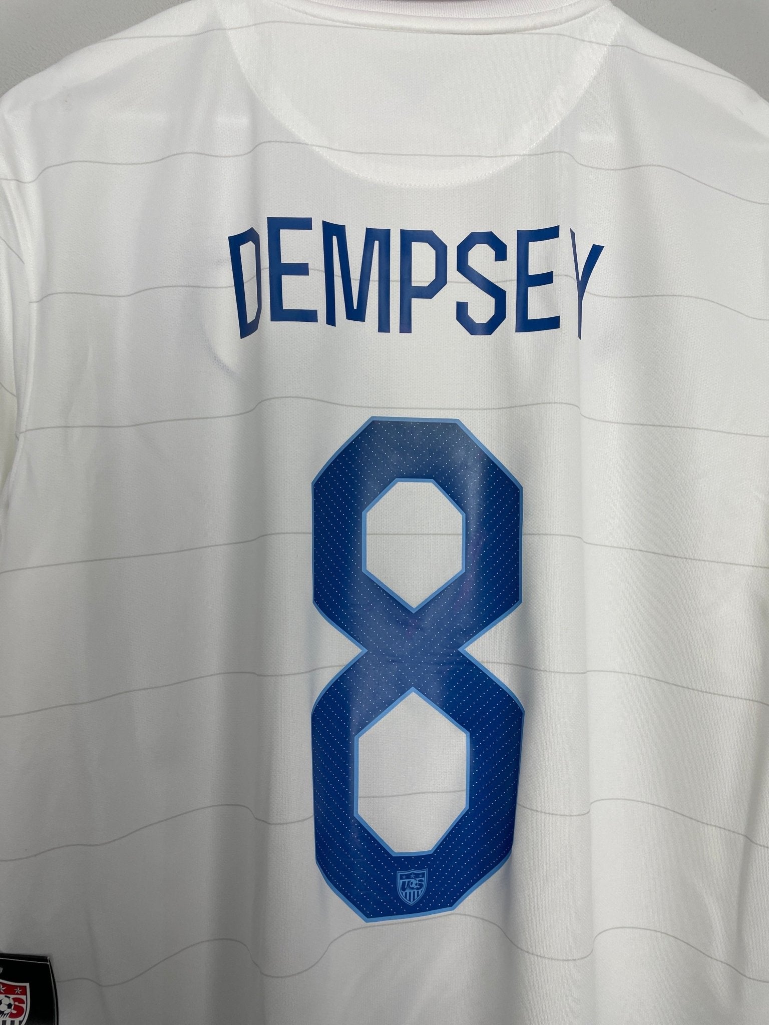 Shop 2014/15 USA DEMPSEY #8 *BNWT* HOME SHIRT (L) NIKE, classic football shirts, vintage football shirts & retro soccer jerseys at Cult Kits