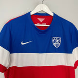 Shop 2014/15 USA *PLAYER ISSUE* AWAY SHIRT (XL) NIKE, classic football shirts, vintage football shirts & retro soccer jerseys at Cult Kits