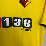 Shop 2014/15 WATFORD HOME SHIRT (M) PUMA, classic football shirts, vintage football shirts & retro soccer jerseys at Cult Kits