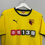 Shop 2014/15 WATFORD HOME SHIRT (M) PUMA, classic football shirts, vintage football shirts & retro soccer jerseys at Cult Kits