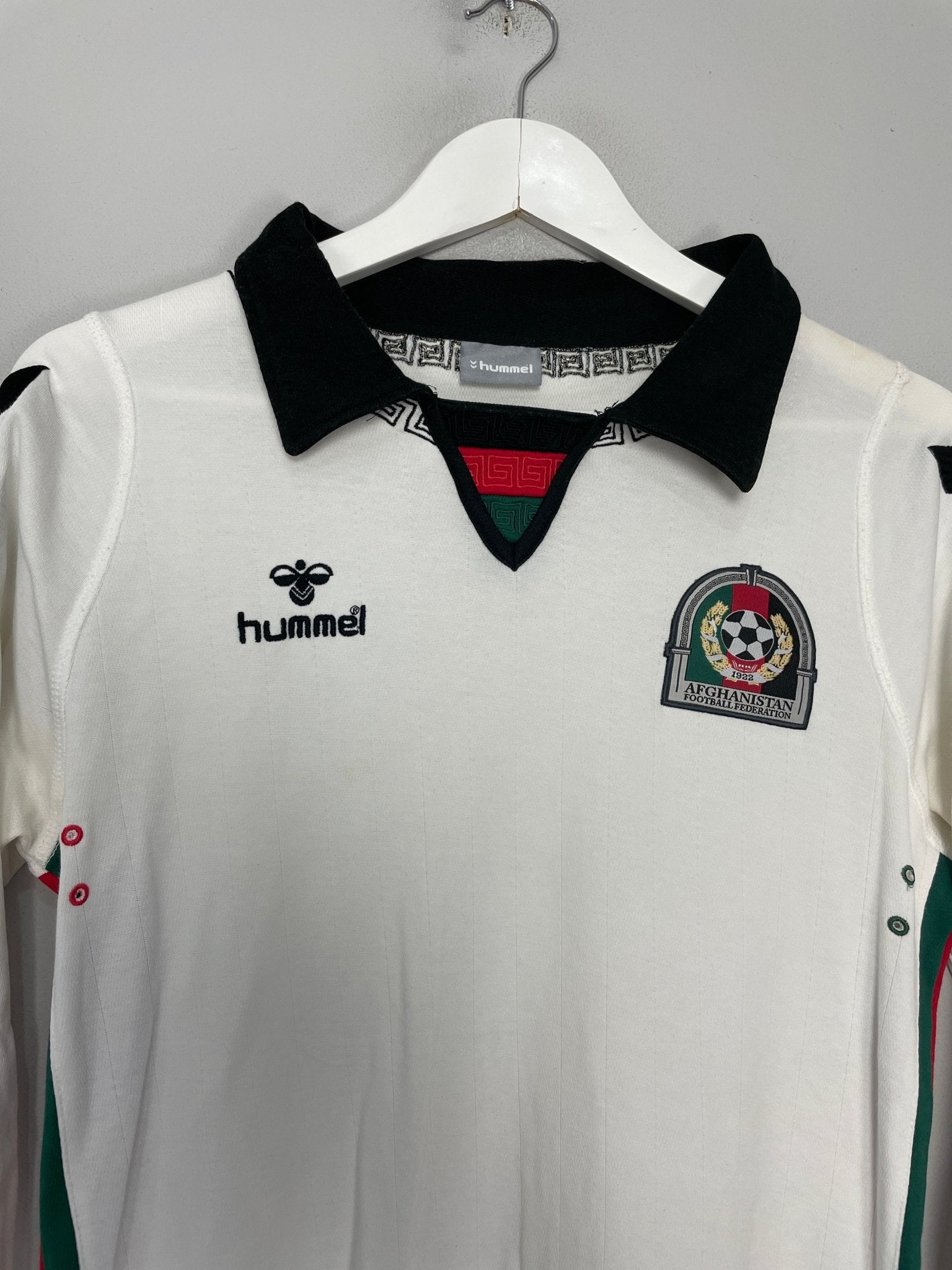 Shop 2014/16 AFGHANISTAN L/S HOME SHIRT (S) HUMMEL, classic football shirts, vintage football shirts & retro soccer jerseys at Cult Kits