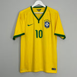 Shop 2014/16 BRAZIL NEYMAR JR #10 HOME SHIRT (L) NIKE, classic football shirts, vintage football shirts & retro soccer jerseys at Cult Kits