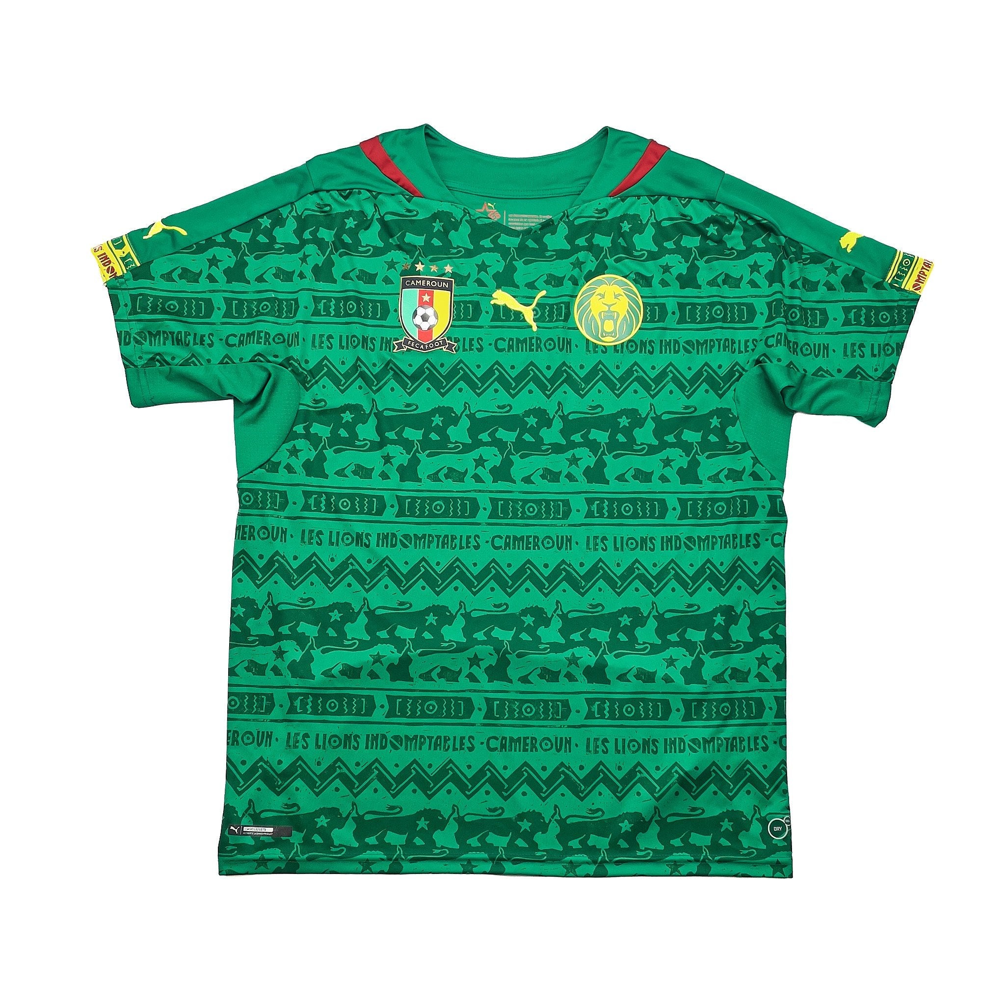Buy 2014/16 Cameroon Home Shirt (L) Puma ~ Free worldwide shipping ~ Authentic Vintage Football Shirts from Cult Kits