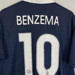 Shop 2014/16 FRANCE BENZEMA #10 HOME SHIRT (L) NIKE, classic football shirts, vintage football shirts & retro soccer jerseys at Cult Kits