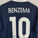 Shop 2014/16 FRANCE BENZEMA #10 HOME SHIRT (L) NIKE, classic football shirts, vintage football shirts & retro soccer jerseys at Cult Kits
