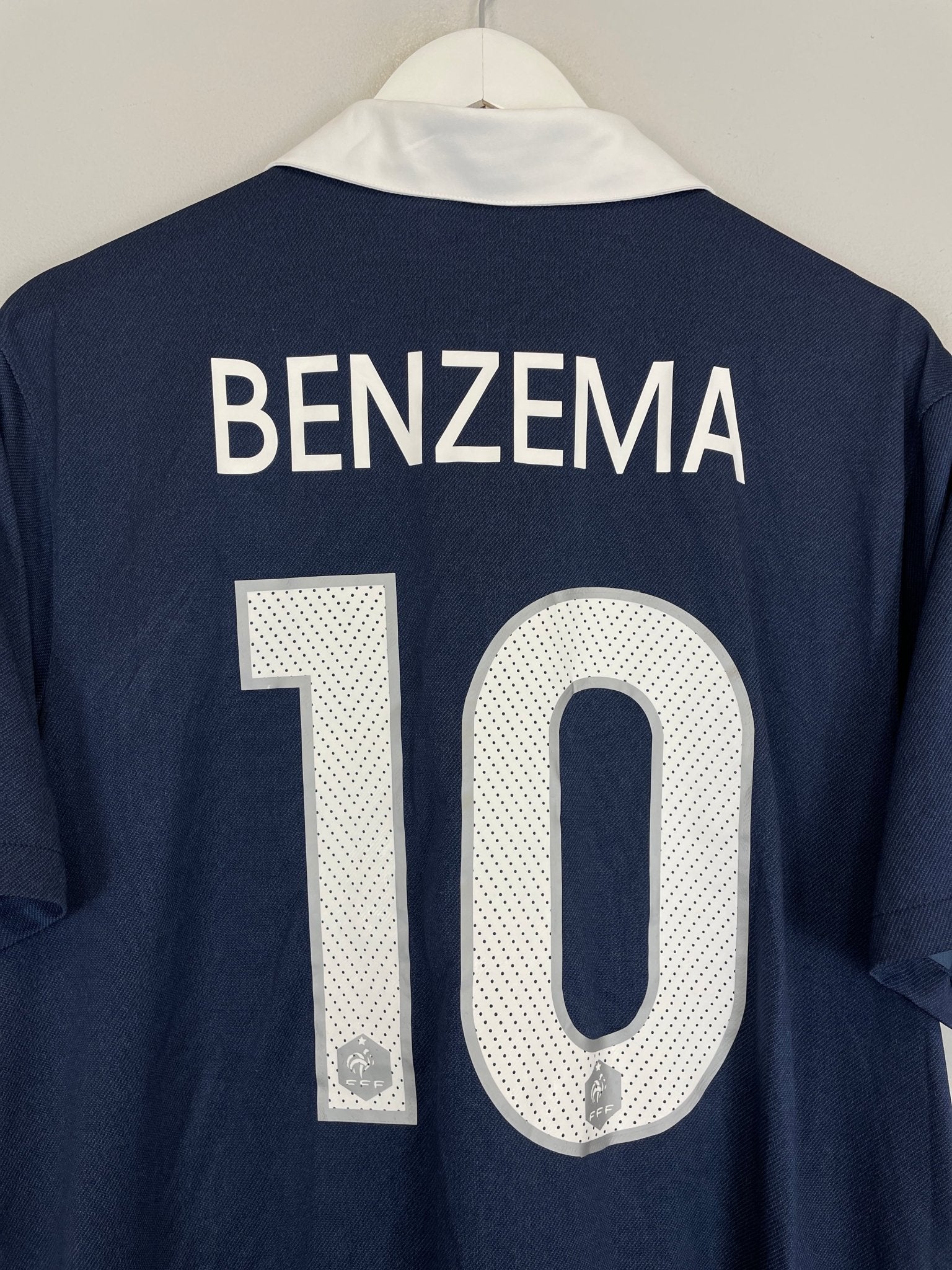 Shop 2014/16 FRANCE BENZEMA #10 HOME SHIRT (L) NIKE, classic football shirts, vintage football shirts & retro soccer jerseys at Cult Kits