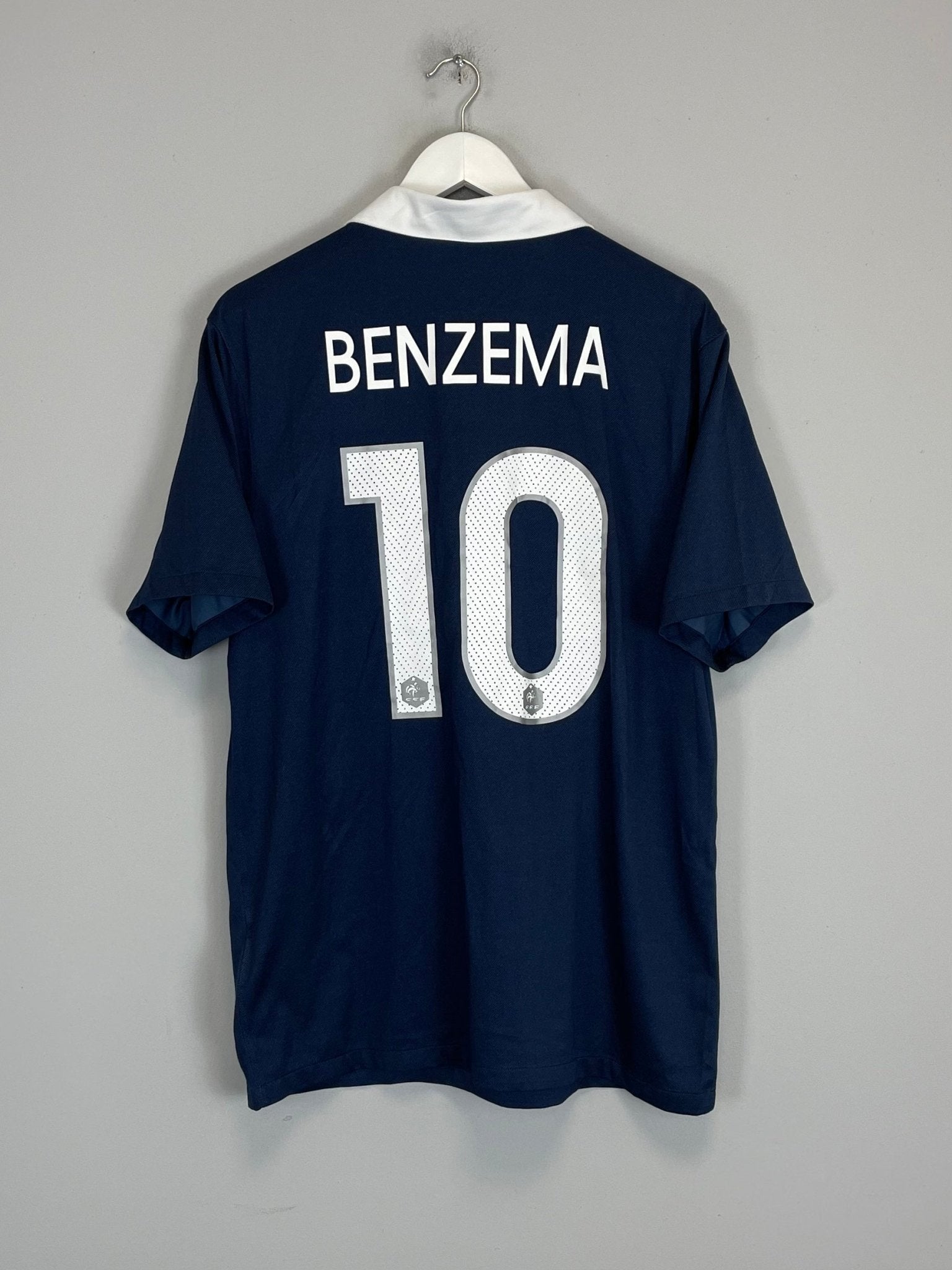 Shop 2014/16 FRANCE BENZEMA #10 HOME SHIRT (L) NIKE, classic football shirts, vintage football shirts & retro soccer jerseys at Cult Kits