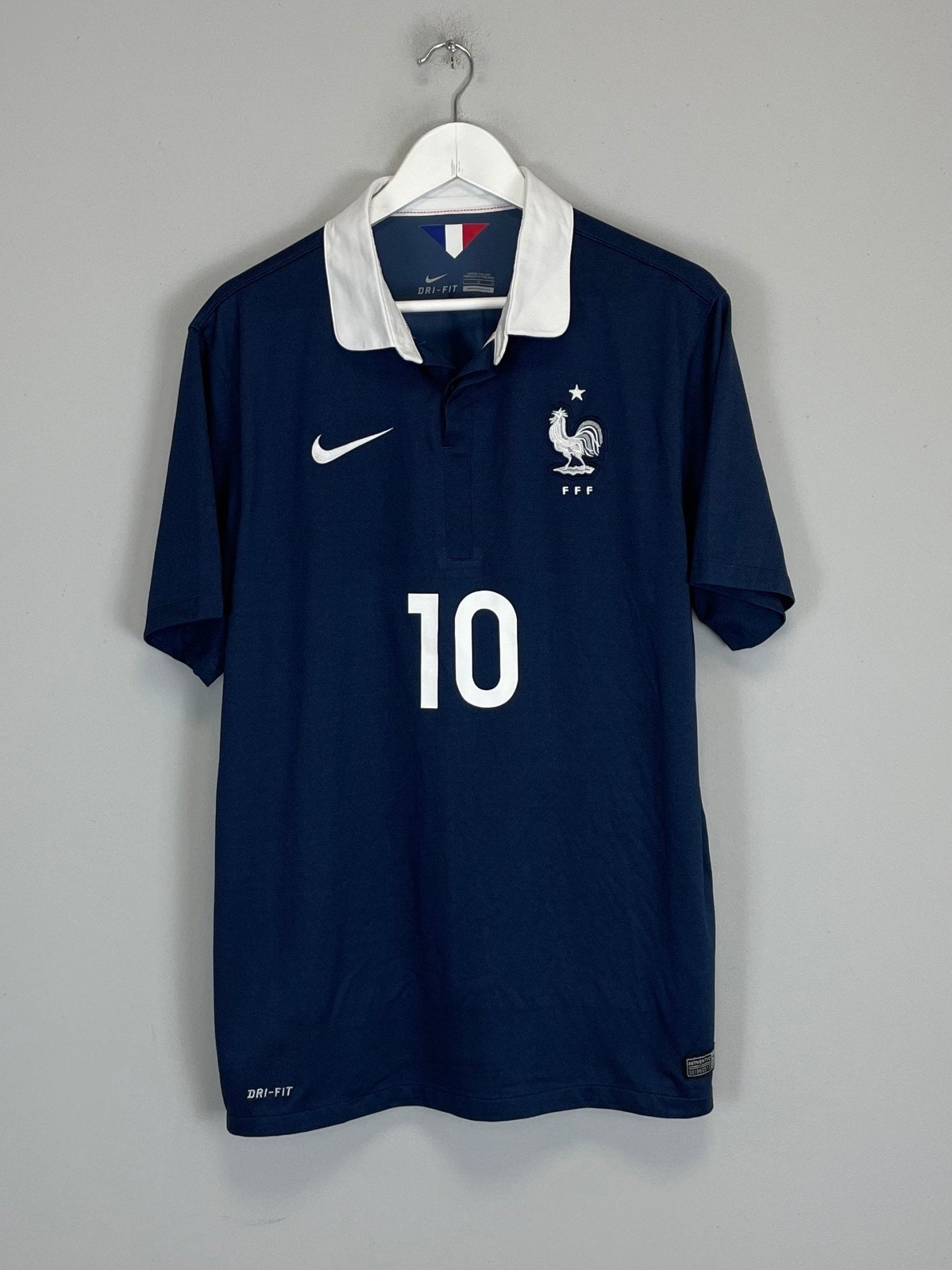 Shop 2014/16 FRANCE BENZEMA #10 HOME SHIRT (L) NIKE, classic football shirts, vintage football shirts & retro soccer jerseys at Cult Kits