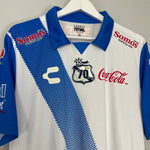 Shop 2014/16 PUEBLA *70 YEARS* BNWT HOME SHIRT (L) CHARLY, classic football shirts, vintage football shirts & retro soccer jerseys at Cult Kits