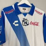 Shop 2014/16 PUEBLA *70 YEARS* BNWT HOME SHIRT (L) CHARLY, classic football shirts, vintage football shirts & retro soccer jerseys at Cult Kits