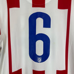 2014/15 ATLETICO MADRID #6 HOME SHIRT (L) NIKE BACK SIX 6 STRIPES CLOSEUP