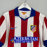 2014/15 ATLETICO MADRID #6 HOME SHIRT (L) NIKE COLLAR AZERBAIJAN BADGE CREST