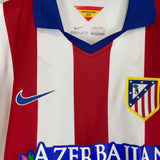 2014/15 ATLETICO MADRID #6 HOME SHIRT (L) NIKE COLLAR SPAIN BADGE CREST