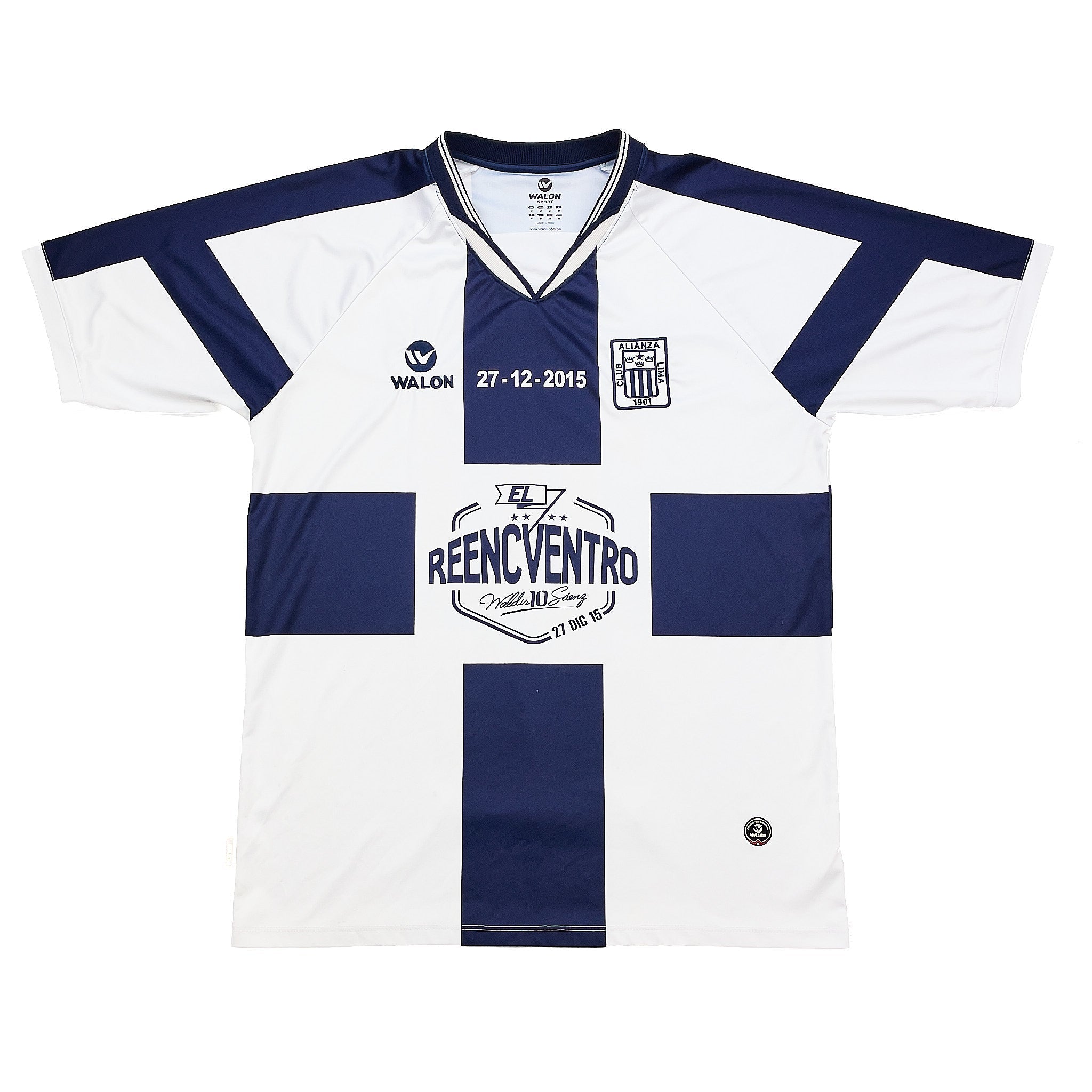 Buy 2015 Alianza Lima 10 Home Shirt (M) Walon ~ Free worldwide shipping ~ Authentic Vintage Football Shirts from Cult Kits