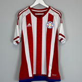 Shop 2015 PARAGUAY COPA AMERICA HOME SHIRT (L) ADIDAS, classic football shirts, vintage football shirts & retro soccer jerseys at Cult Kits