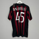 Shop 2015/16 AC MILAN BALOTELLI #45 *BNWT* HOME SHIRT (XL) ADIDAS, classic football shirts, vintage football shirts & retro soccer jerseys at Cult Kits
