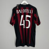 Shop 2015/16 AC MILAN BALOTELLI #45 *BNWT* HOME SHIRT (XL) ADIDAS, classic football shirts, vintage football shirts & retro soccer jerseys at Cult Kits