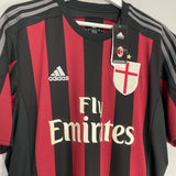 Shop 2015/16 AC MILAN BALOTELLI #45 *BNWT* HOME SHIRT (XL) ADIDAS, classic football shirts, vintage football shirts & retro soccer jerseys at Cult Kits