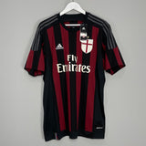 Shop 2015/16 AC MILAN BALOTELLI #45 *BNWT* HOME SHIRT (XL) ADIDAS, classic football shirts, vintage football shirts & retro soccer jerseys at Cult Kits