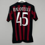 Shop 2015/16 AC MILAN BALOTELLI #45 HOME SHIRT (M) ADIDAS, classic football shirts, vintage football shirts & retro soccer jerseys at Cult Kits