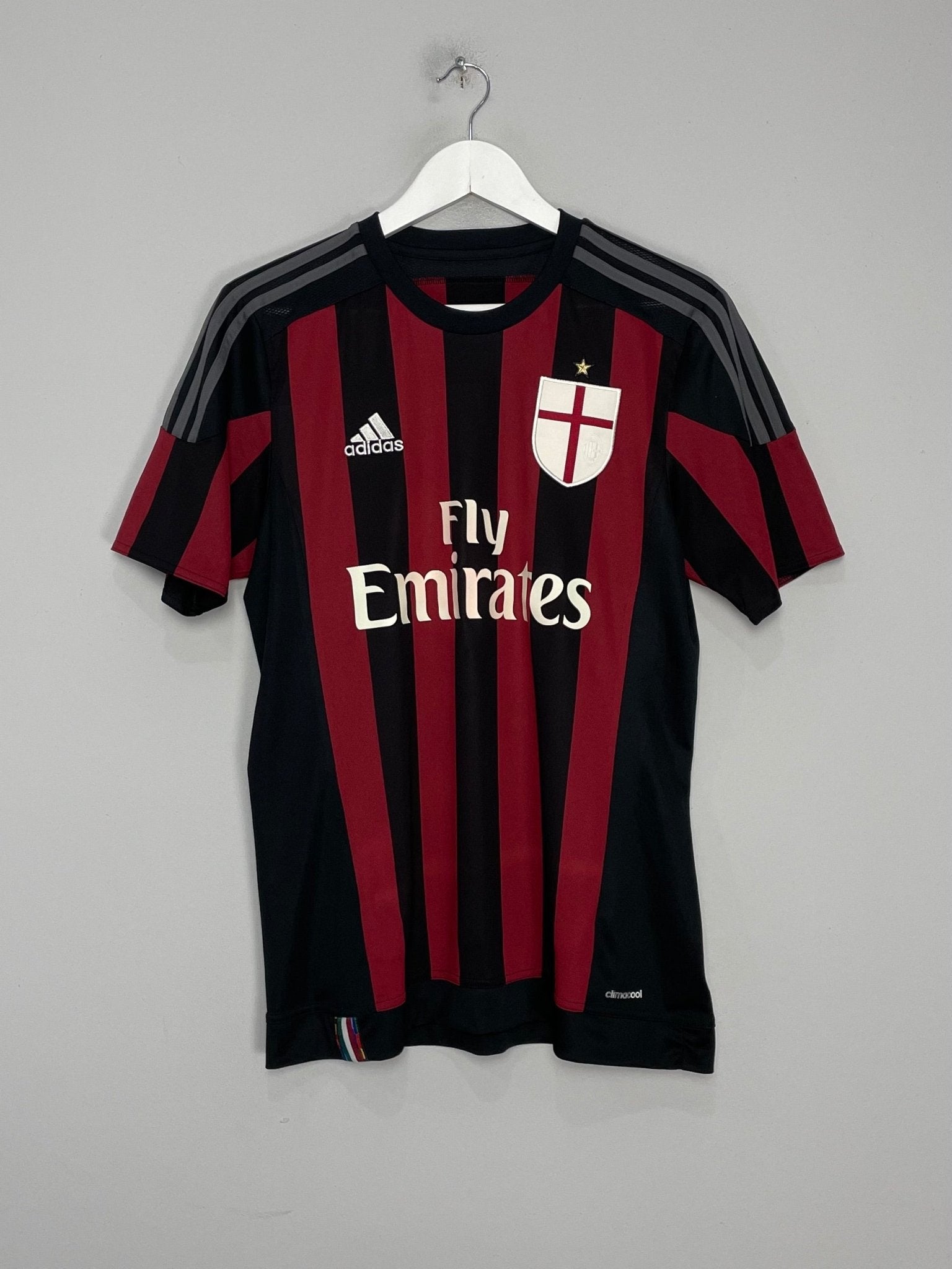 Shop 2015/16 AC MILAN BALOTELLI #45 HOME SHIRT (M) ADIDAS, classic football shirts, vintage football shirts & retro soccer jerseys at Cult Kits