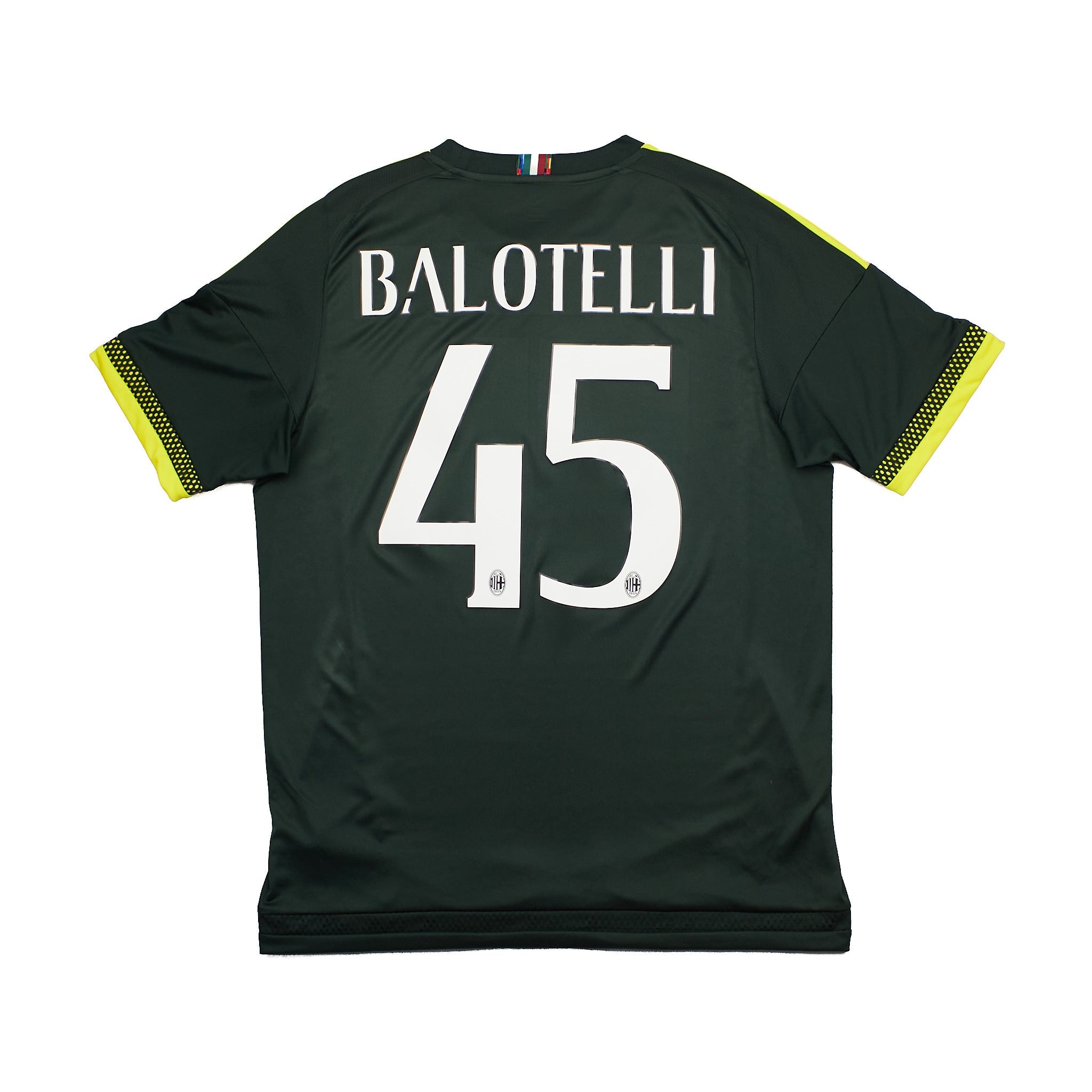 Buy 2015/16 AC Milan Balotelli 45 Third Shirt (L) Adidas ~ Free worldwide shipping ~ Authentic Vintage Football Shirts from Cult Kits