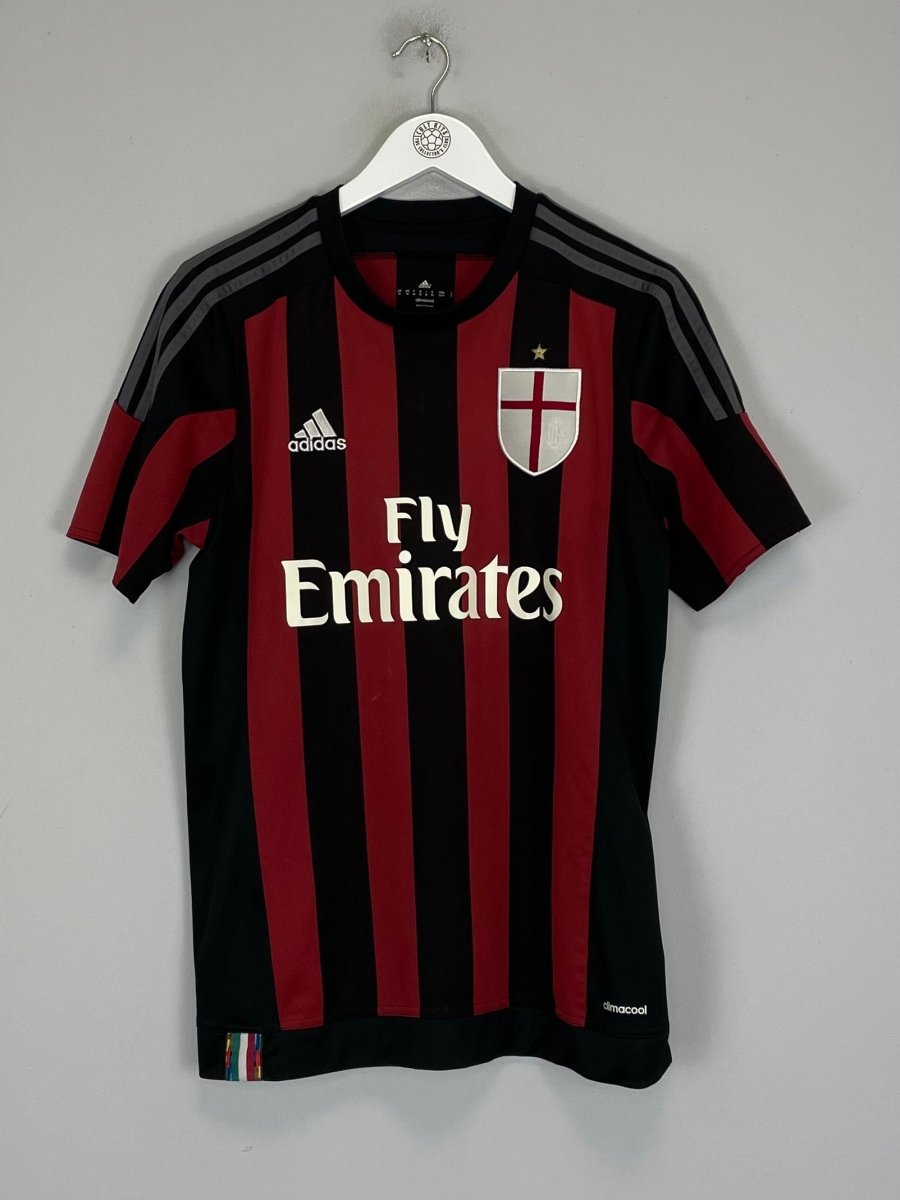 2015/16 AC MILAN HOME SHIRT (M) ADIDAS - Cult Kits - Medium - Buy Vintage Football Shirts, Authentic Retro Football Shirts For Sale, Classic Football Shirts & Soccer Jersey