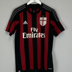 2015/16 AC MILAN HOME SHIRT (M) ADIDAS - Cult Kits - Medium - Buy Vintage Football Shirts, Authentic Retro Football Shirts For Sale, Classic Football Shirts & Soccer Jersey