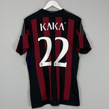 Shop 2015/16 AC MILAN KAKA #22 *BNWT* HOME SHIRT (L) ADIDAS, classic football shirts, vintage football shirts & retro soccer jerseys at Cult Kits