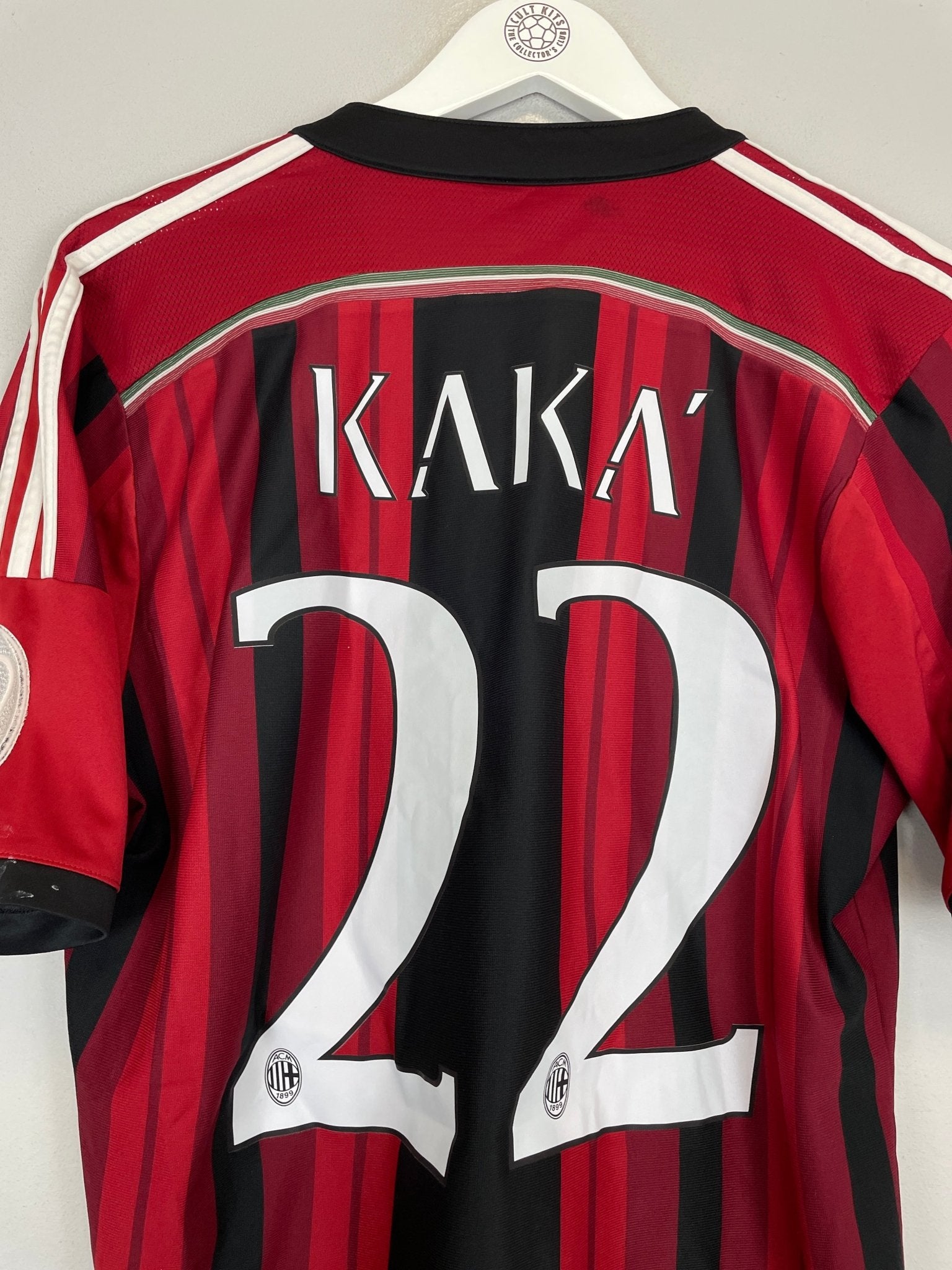 Shop 2015/16 AC MILAN KAKA #22 HOME SHIRT (M) ADIDAS, classic football shirts, vintage football shirts & retro soccer jerseys at Cult Kits