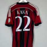 Shop 2015/16 AC MILAN KAKA #22 HOME SHIRT (M) ADIDAS, classic football shirts, vintage football shirts & retro soccer jerseys at Cult Kits