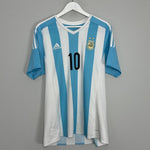 Shop 2015/16 ARGENTINA MESSI #10 HOME SHIRT (L) ADIDAS, classic football shirts, vintage football shirts & retro soccer jerseys at Cult Kits