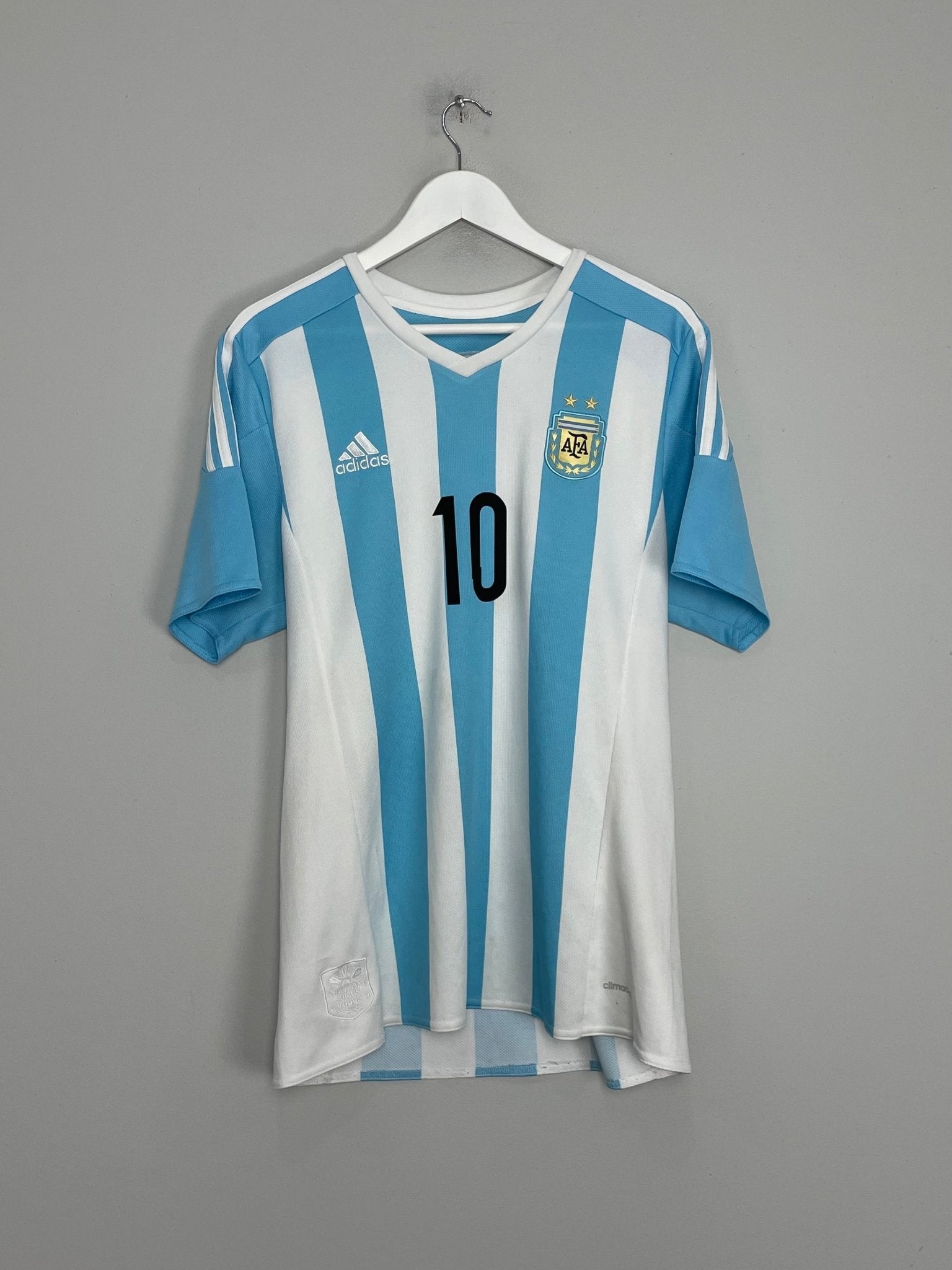 Shop 2015/16 ARGENTINA MESSI #10 HOME SHIRT (L) ADIDAS, classic football shirts, vintage football shirts & retro soccer jerseys at Cult Kits