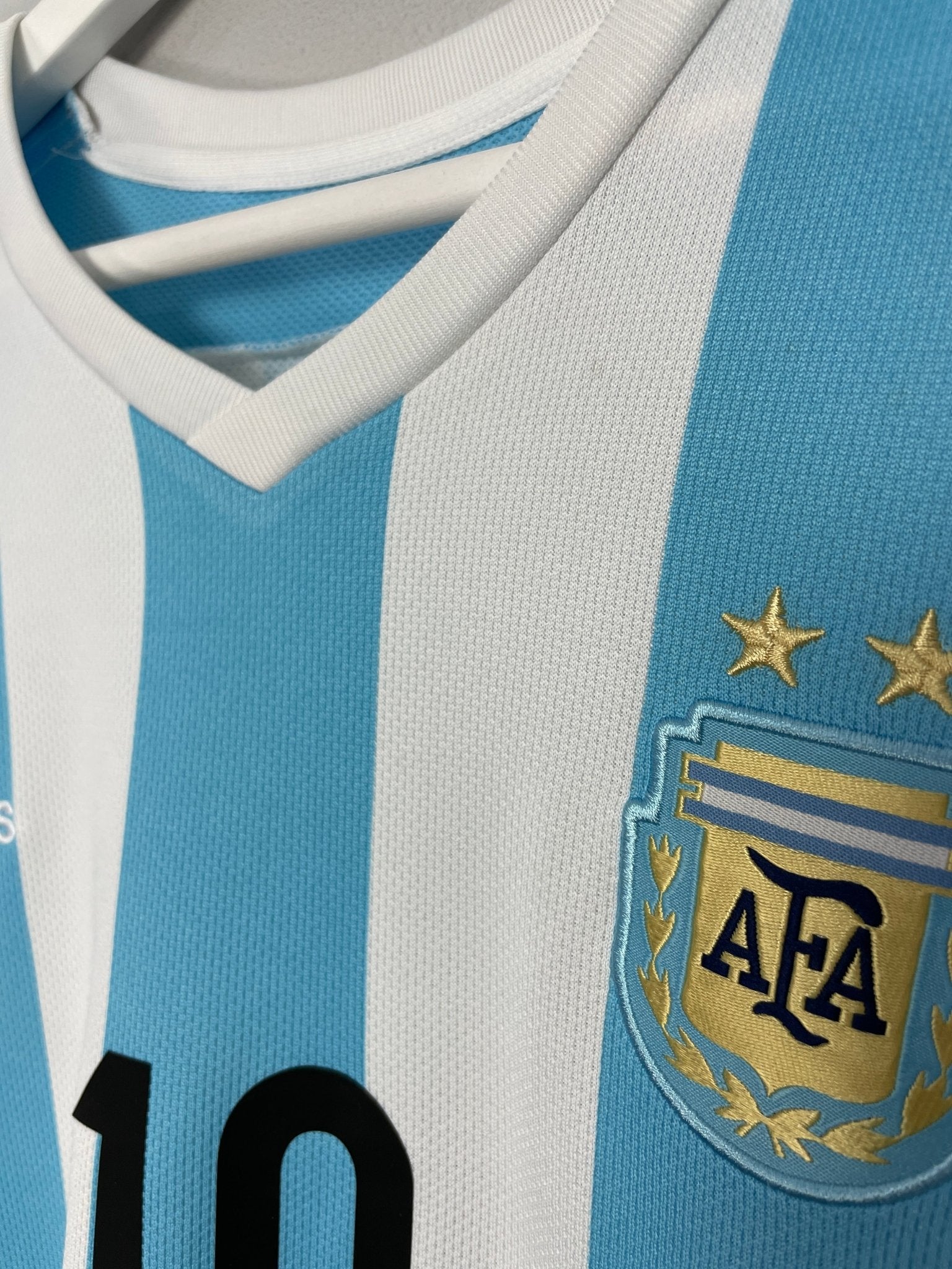 Shop 2015/16 ARGENTINA MESSI #10 HOME SHIRT (L) ADIDAS, classic football shirts, vintage football shirts & retro soccer jerseys at Cult Kits