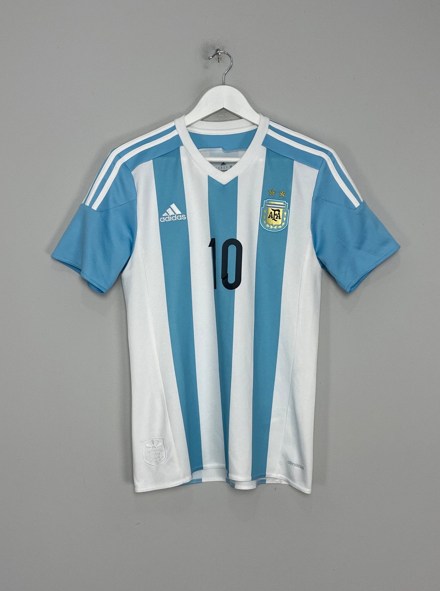 Shop 2015/16 ARGENTINA MESSI #10 HOME SHIRT (S) ADIDAS, classic football shirts, vintage football shirts & retro soccer jerseys at Cult Kits