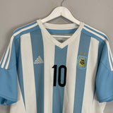Shop 2015/16 ARGENTINA MESSI #10 HOME SHIRT (XL) ADIDAS, classic football shirts, vintage football shirts & retro soccer jerseys at Cult Kits