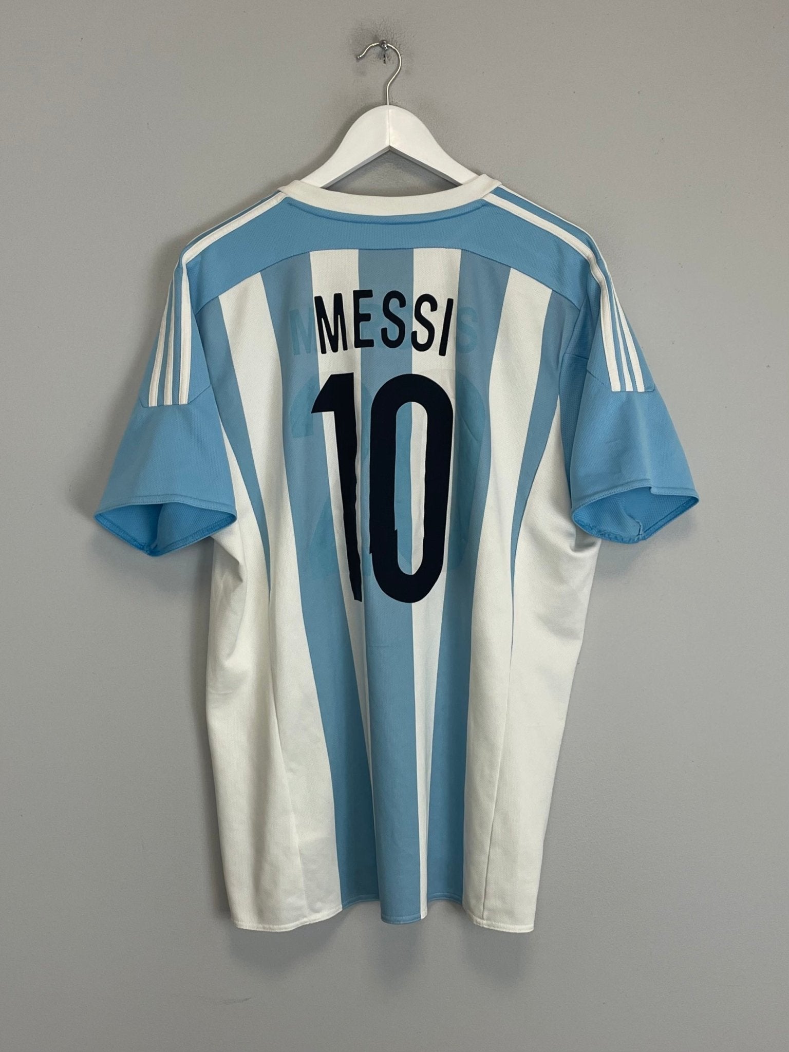 Shop 2015/16 ARGENTINA MESSI #10 HOME SHIRT (XL) ADIDAS, classic football shirts, vintage football shirts & retro soccer jerseys at Cult Kits
