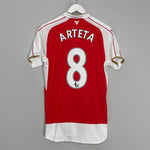 Shop 2015/16 ARSENAL ARTETA #8 HOME SHIRT (M) PUMA, classic football shirts, vintage football shirts & retro soccer jerseys at Cult Kits