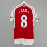 Shop 2015/16 ARSENAL ARTETA #8 HOME SHIRT (M) PUMA, classic football shirts, vintage football shirts & retro soccer jerseys at Cult Kits