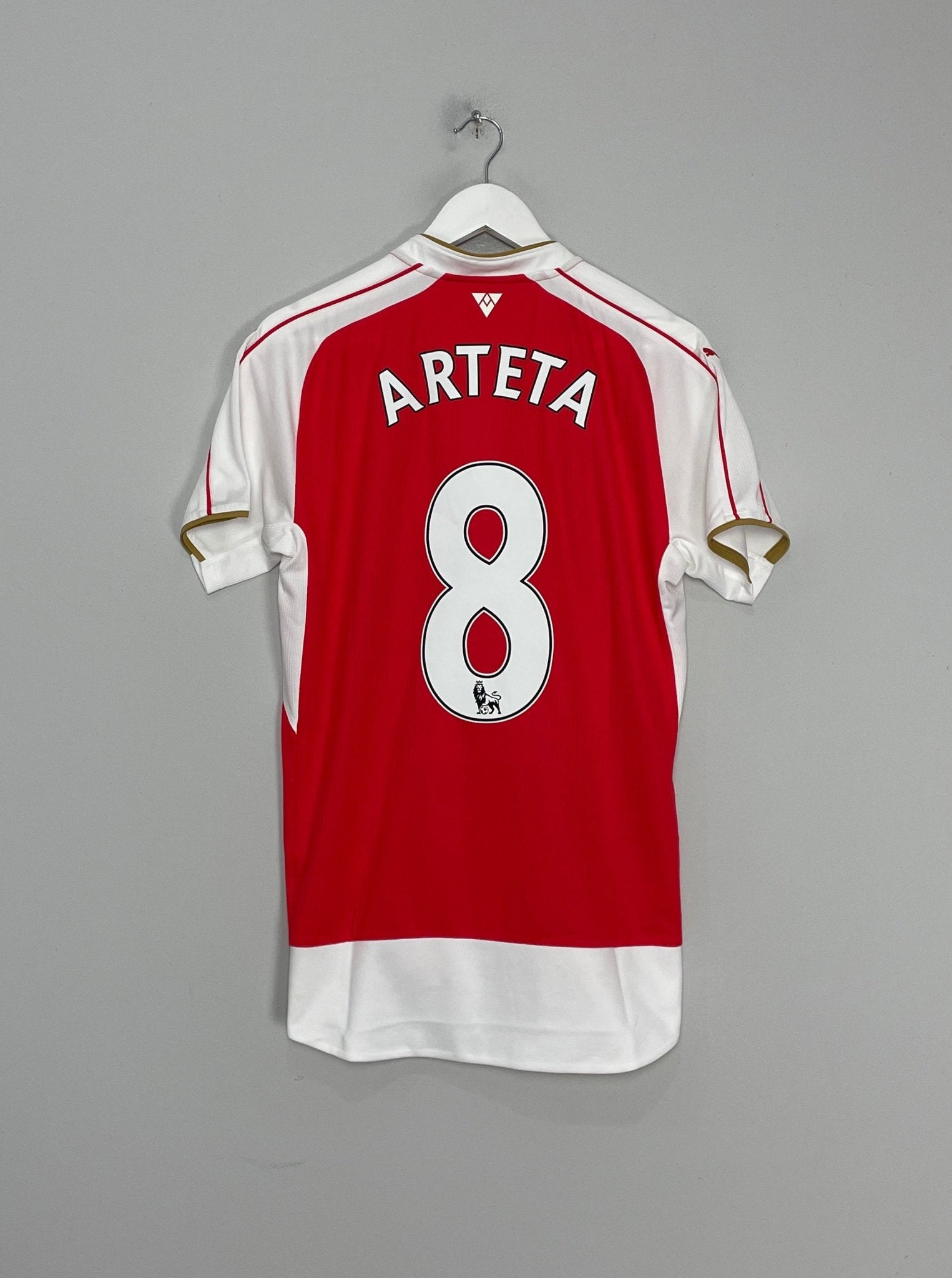 Shop 2015/16 ARSENAL ARTETA #8 HOME SHIRT (M) PUMA, classic football shirts, vintage football shirts & retro soccer jerseys at Cult Kits