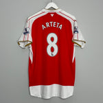 Shop 2015/16 ARSENAL ARTETA #8 HOME SHIRT (XL) PUMA, classic football shirts, vintage football shirts & retro soccer jerseys at Cult Kits