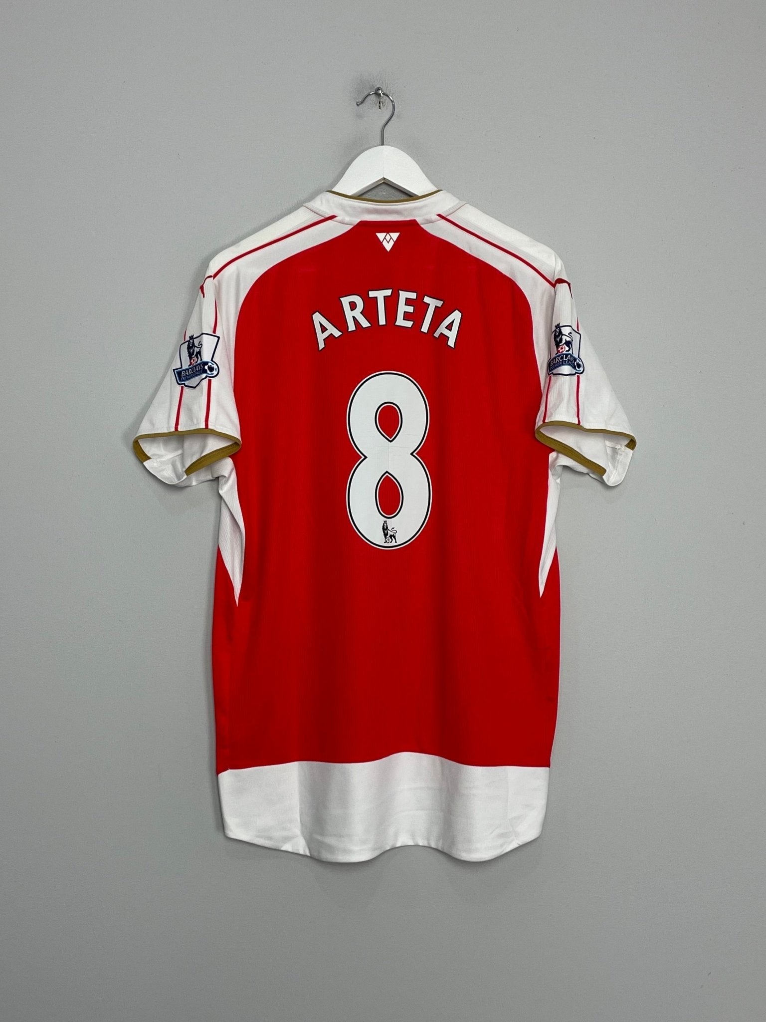 Shop 2015/16 ARSENAL ARTETA #8 HOME SHIRT (XL) PUMA, classic football shirts, vintage football shirts & retro soccer jerseys at Cult Kits