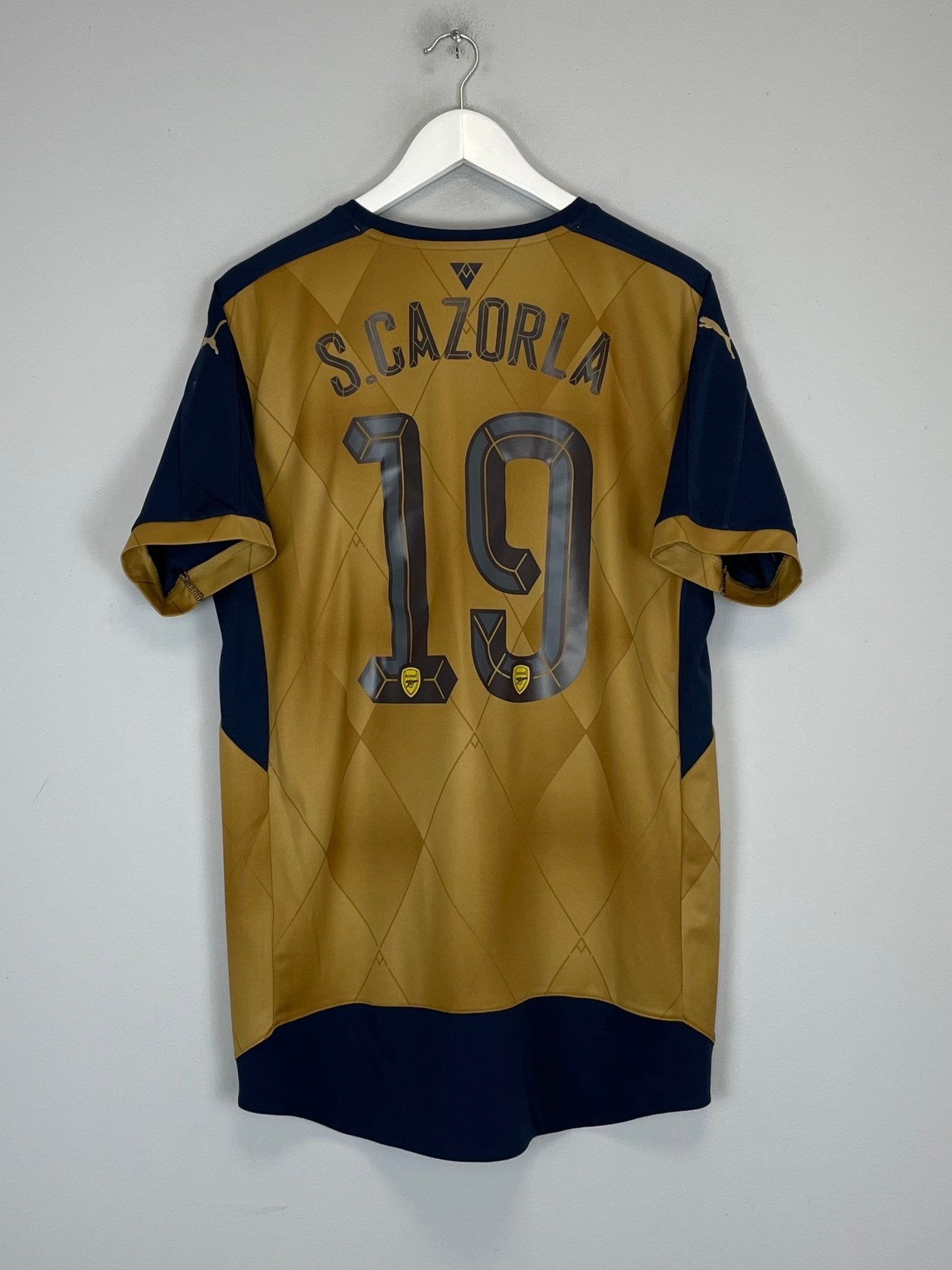 Shop 2015/16 ARSENAL CAZORLA #19 AWAY SHIRT (L) PUMA, classic football shirts, vintage football shirts & retro soccer jerseys at Cult Kits